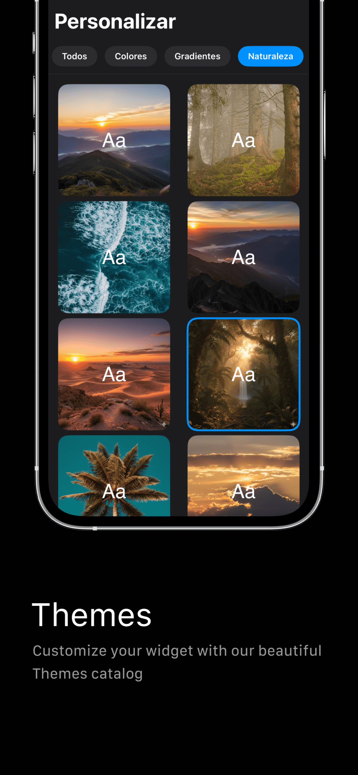 Aona widget themes