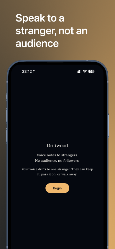 Driftwood intro screen