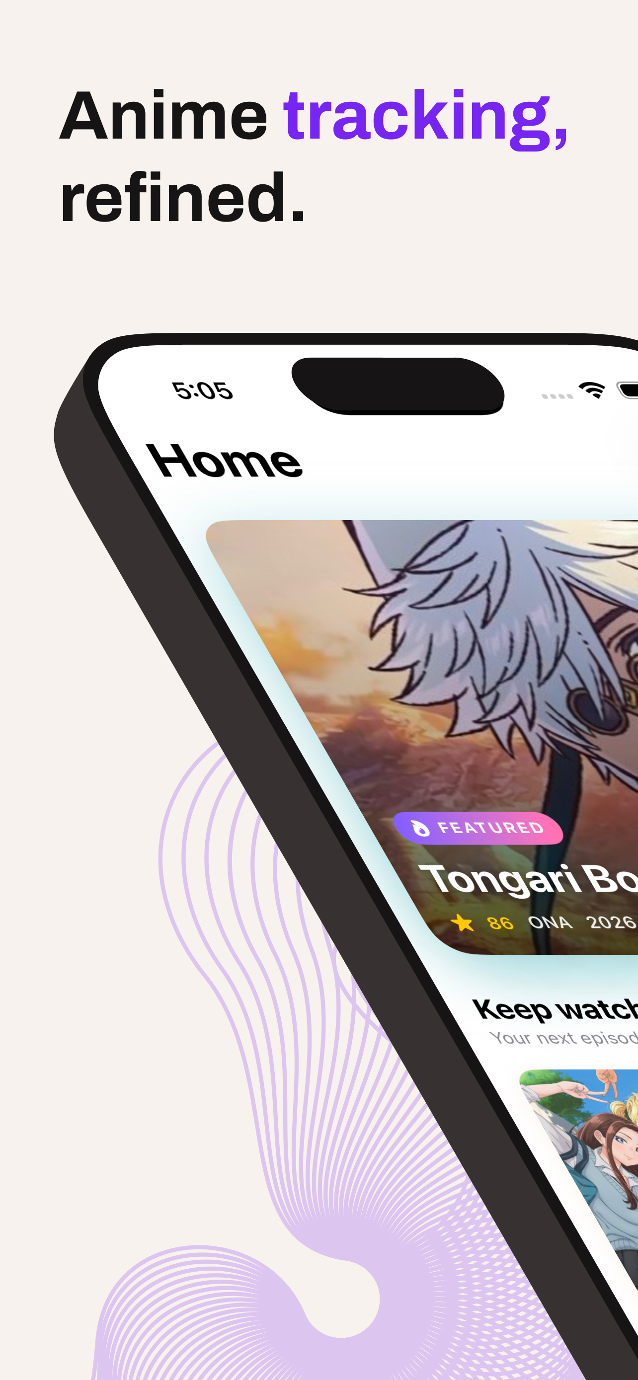 Nayori home screen